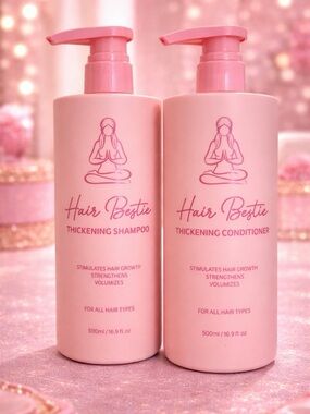 Thickening Shampoo & Conditioner Set - Pink